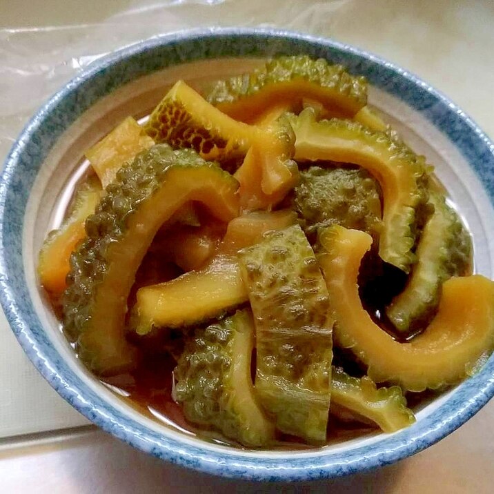 簡単★何にでも合うゴーヤのあっさりめんつゆ煮